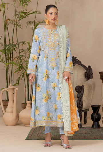 Adans Libas | Adans Embroidered satin  | Satin Lawn 828215 - Rang-e-Khaas