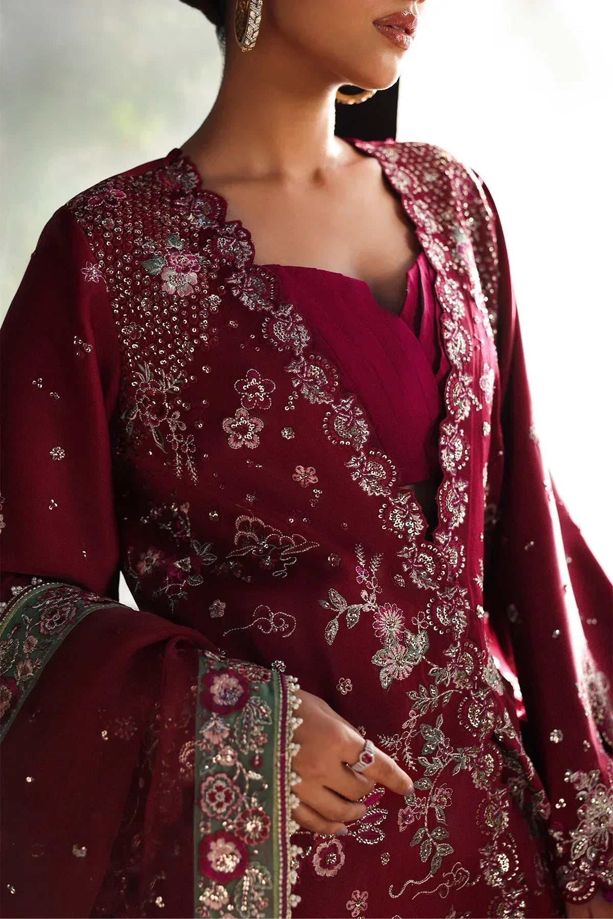 Afrozeh | La Fuchsia 25 | Yalira - Rang-e-Khaas