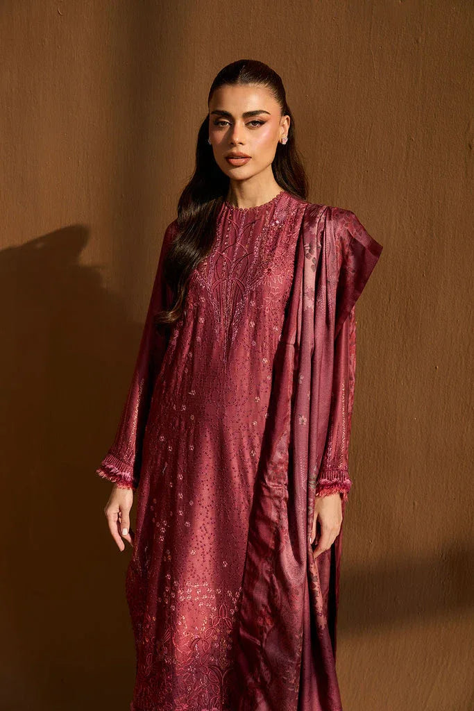 Sobia Nazir | Winter Shawl 25 | Design 3B - Rang-e-Khaas