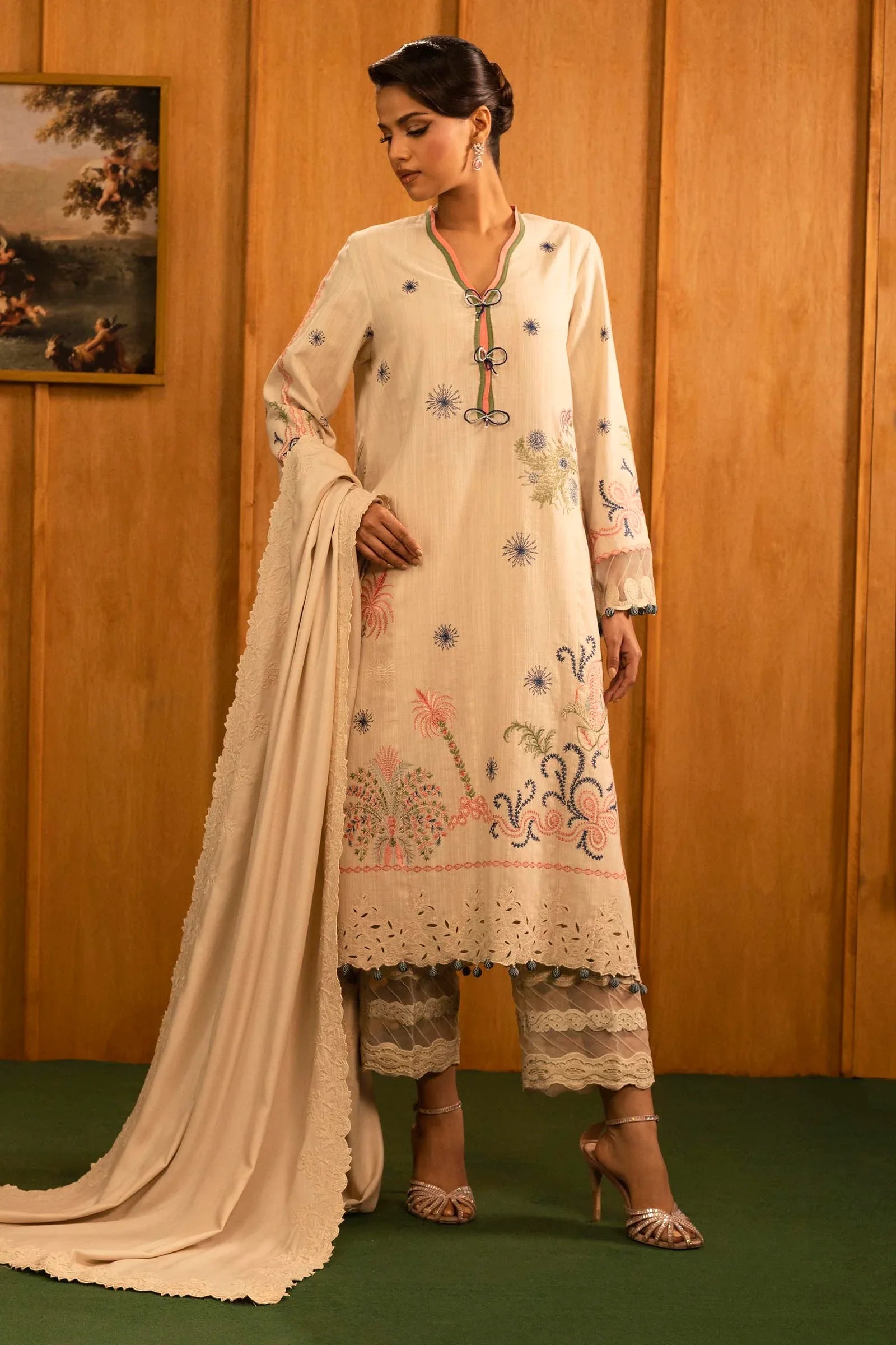 Sana Safinaz | Muzlin Winter 25 | M253-003B - Rang-e-Khaas