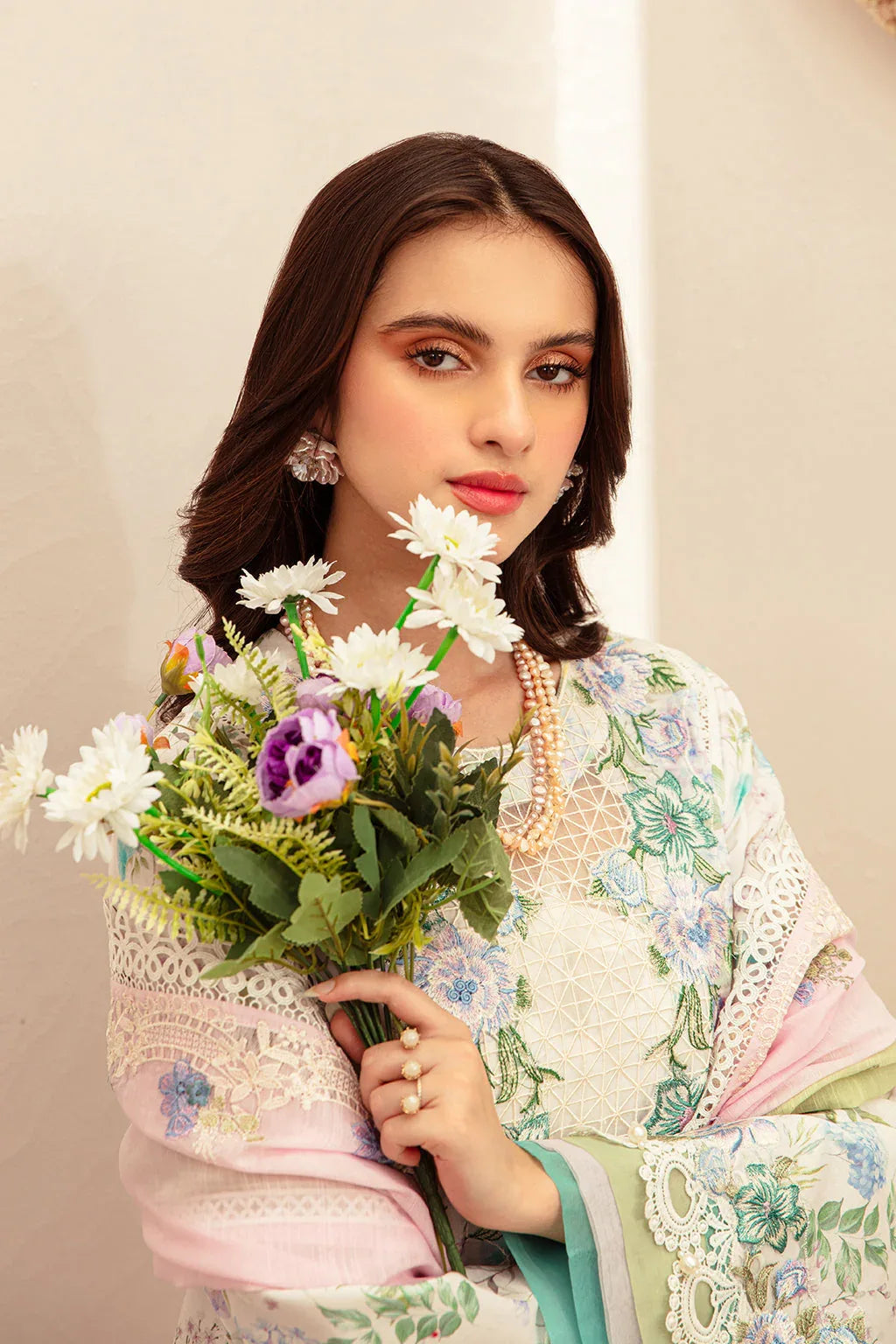 AJR Couture | Alif Affordable Lawn 24 | GLEAM - Rang-e-Khaas
