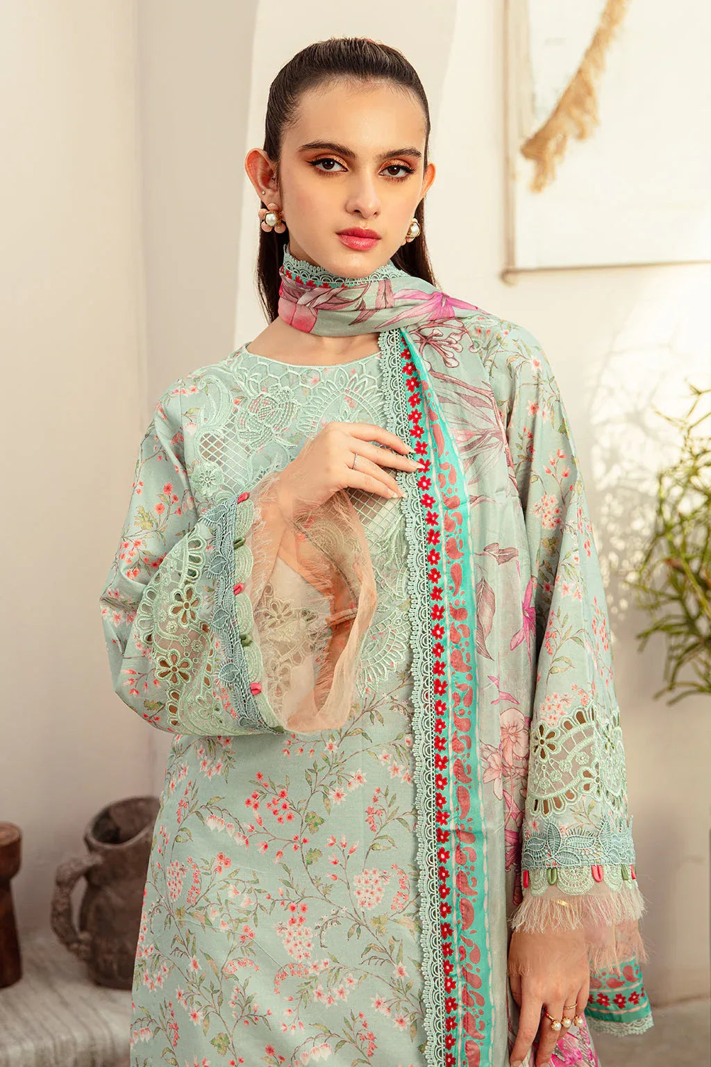 AJR Couture | Alif Affordable Lawn 24 | MISTY MORNING - Rang-e-Khaas