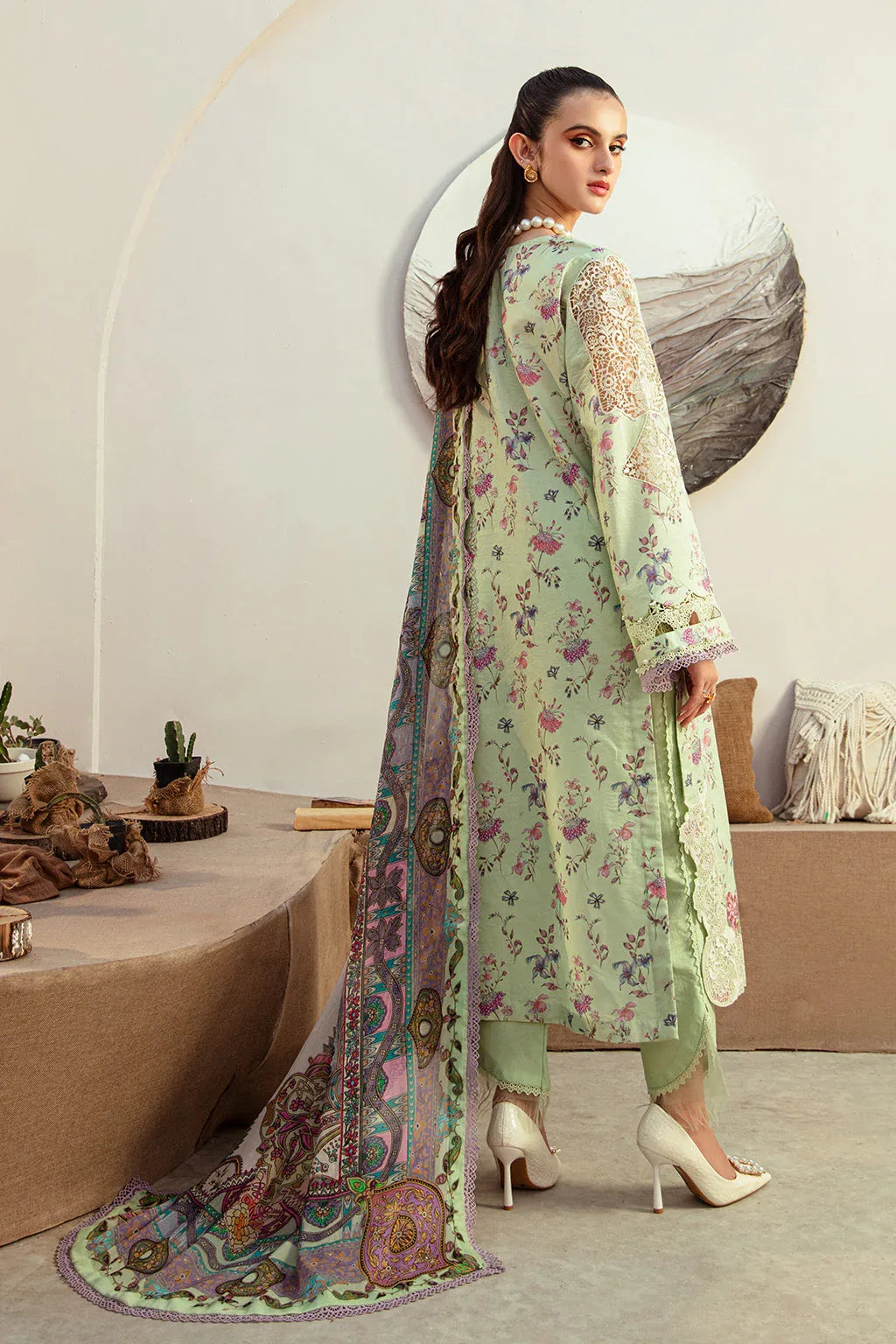 AJR Couture | Alif Affordable Lawn 24 | MINT MAGIC - Rang-e-Khaas