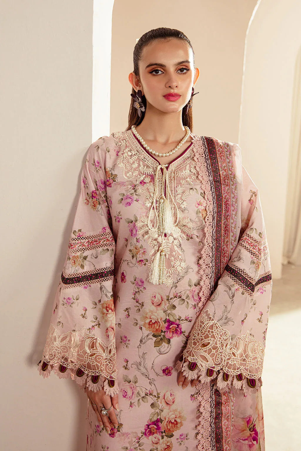 AJR Couture | Alif Affordable Lawn 24 | ROSELLA - Rang-e-Khaas