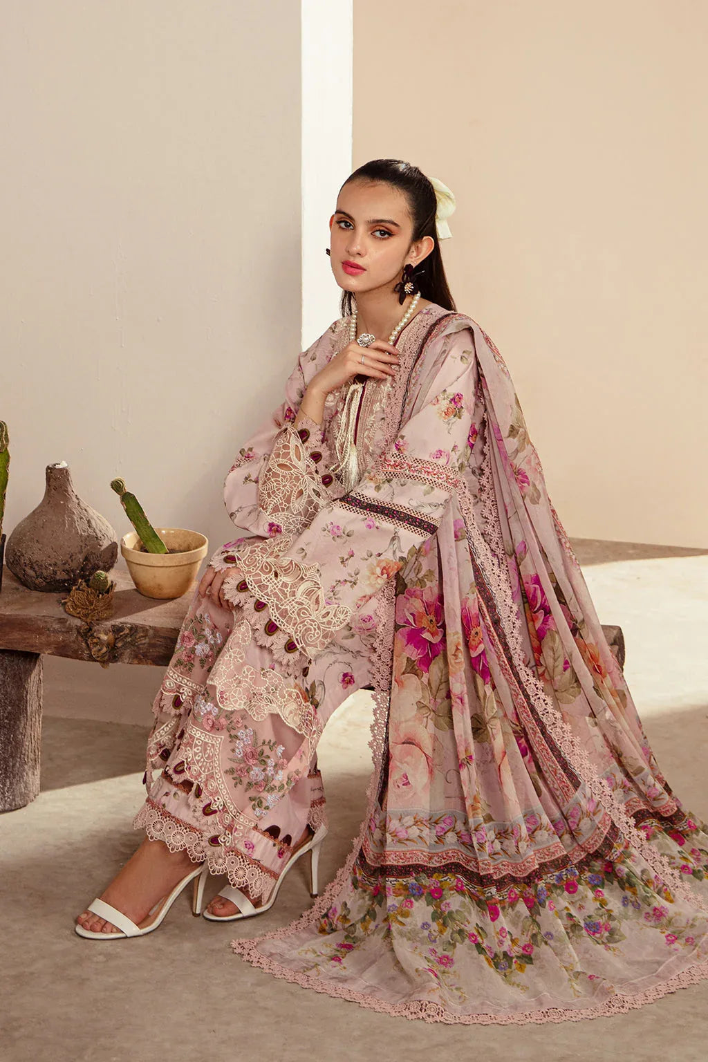 AJR Couture | Alif Affordable Lawn 24 | ROSELLA - Rang-e-Khaas