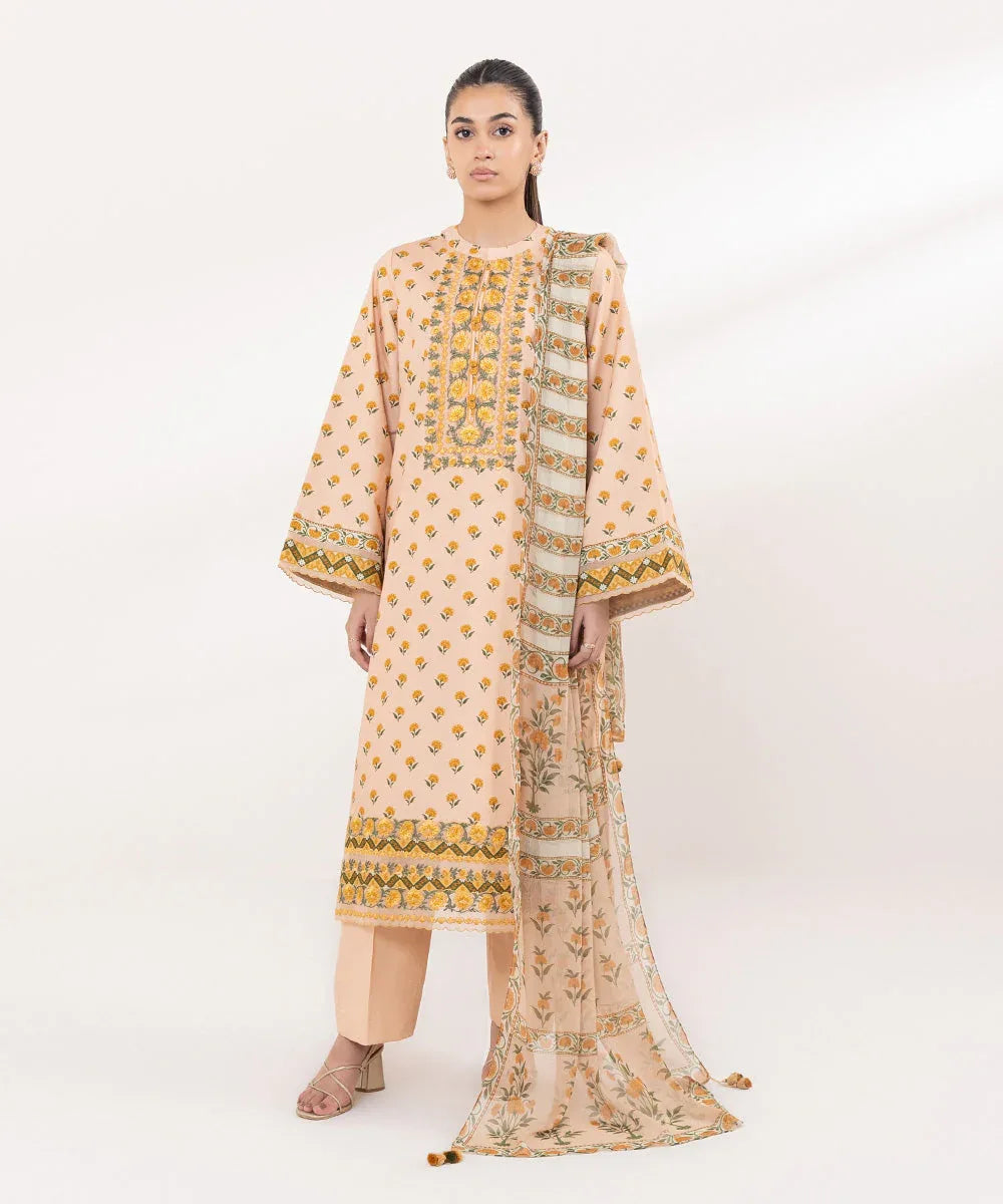 Sapphire | Intermix 2024 | Cambric Suit S-06 - Rang-e-Khaas