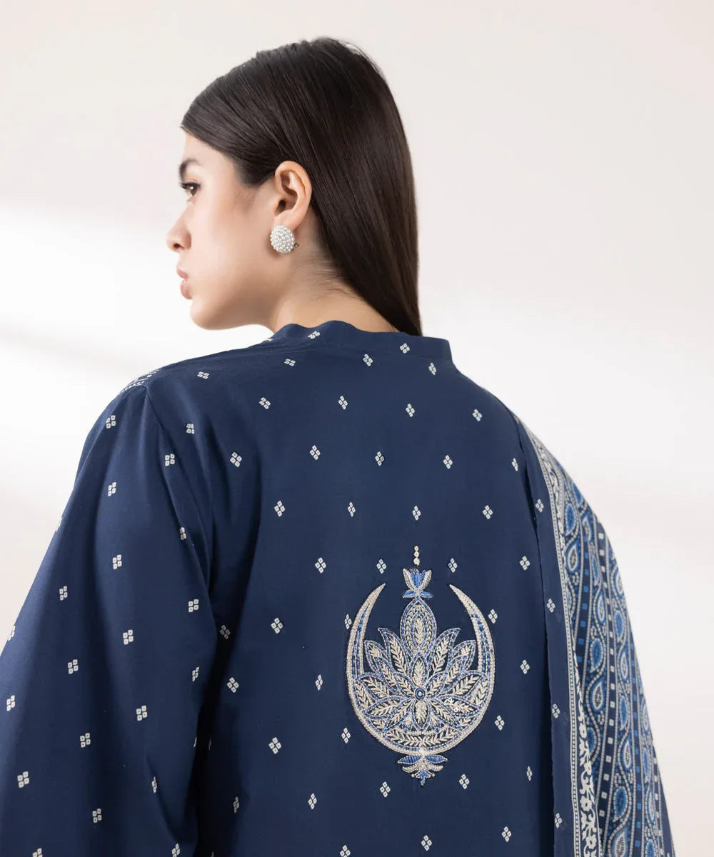 Sapphire | Intermix 2024 | Cambric Suit S-38 - Rang-e-Khaas