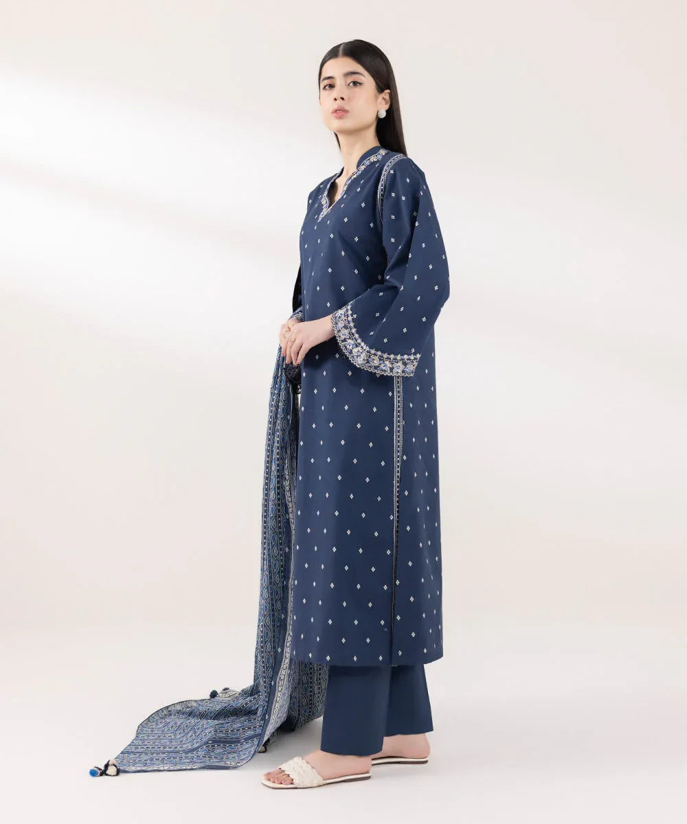 Sapphire | Intermix 2024 | Cambric Suit S-38 - Rang-e-Khaas
