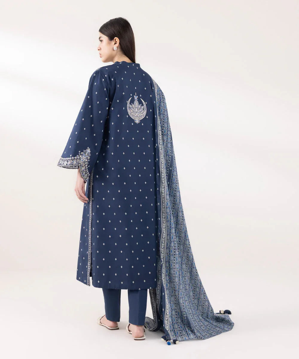 Sapphire | Intermix 2024 | Cambric Suit S-38 - Rang-e-Khaas