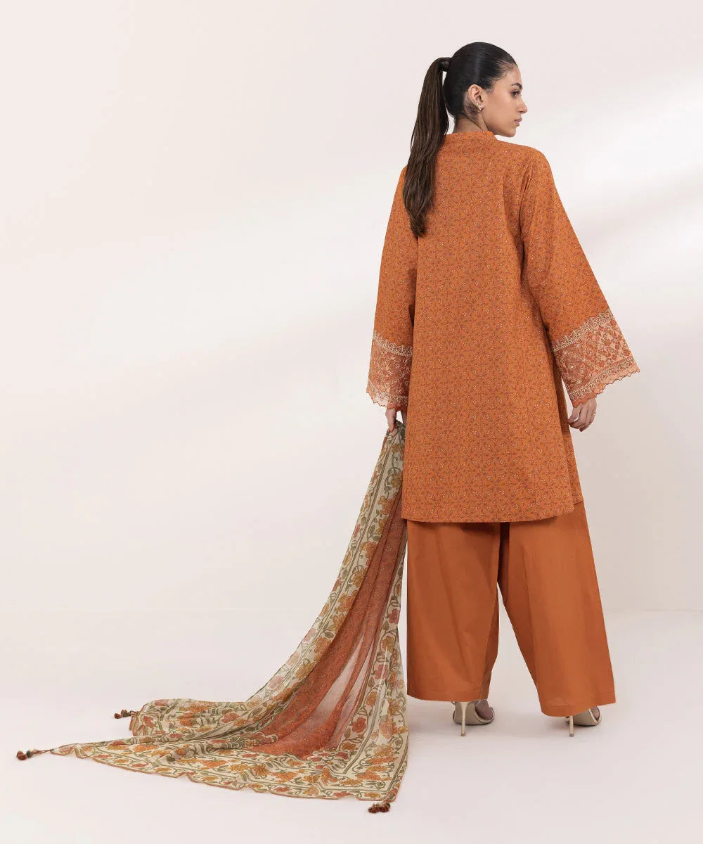 Sapphire | Intermix 2024 | Cambric Suit S-07 - Rang-e-Khaas