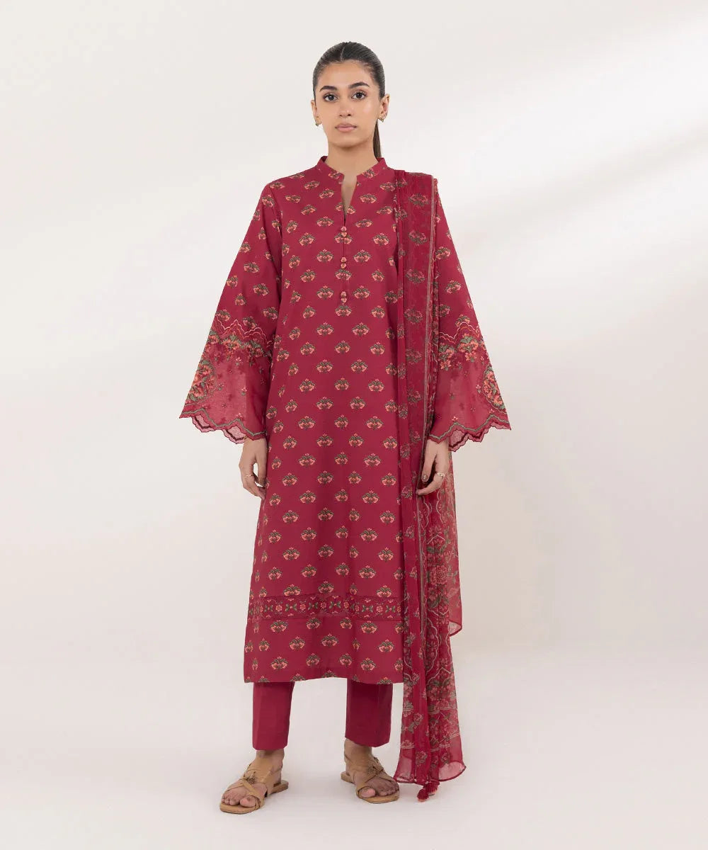 Sapphire | Intermix 2024 | Cambric Suit S-08 - Rang-e-Khaas