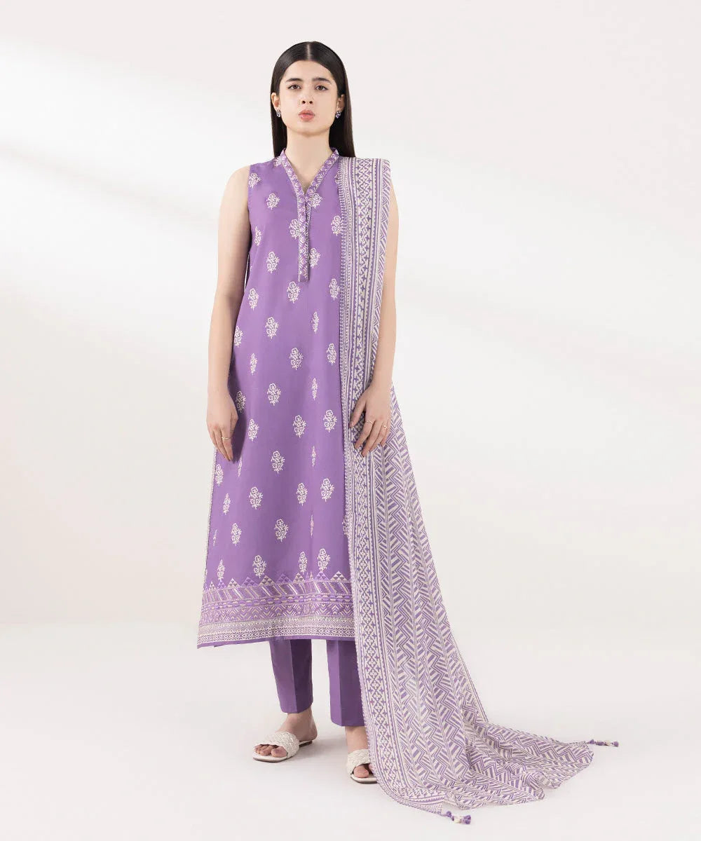 Sapphire | Intermix 2024 | Cambric Suit S-40 - Rang-e-Khaas