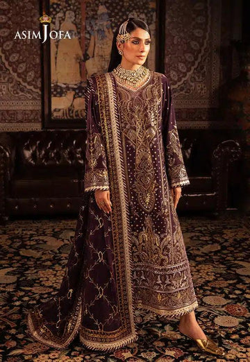 Asim Jofa | Makhmal Wedding Velvet 23 | AJMM-06 - Rang-e-Khaas