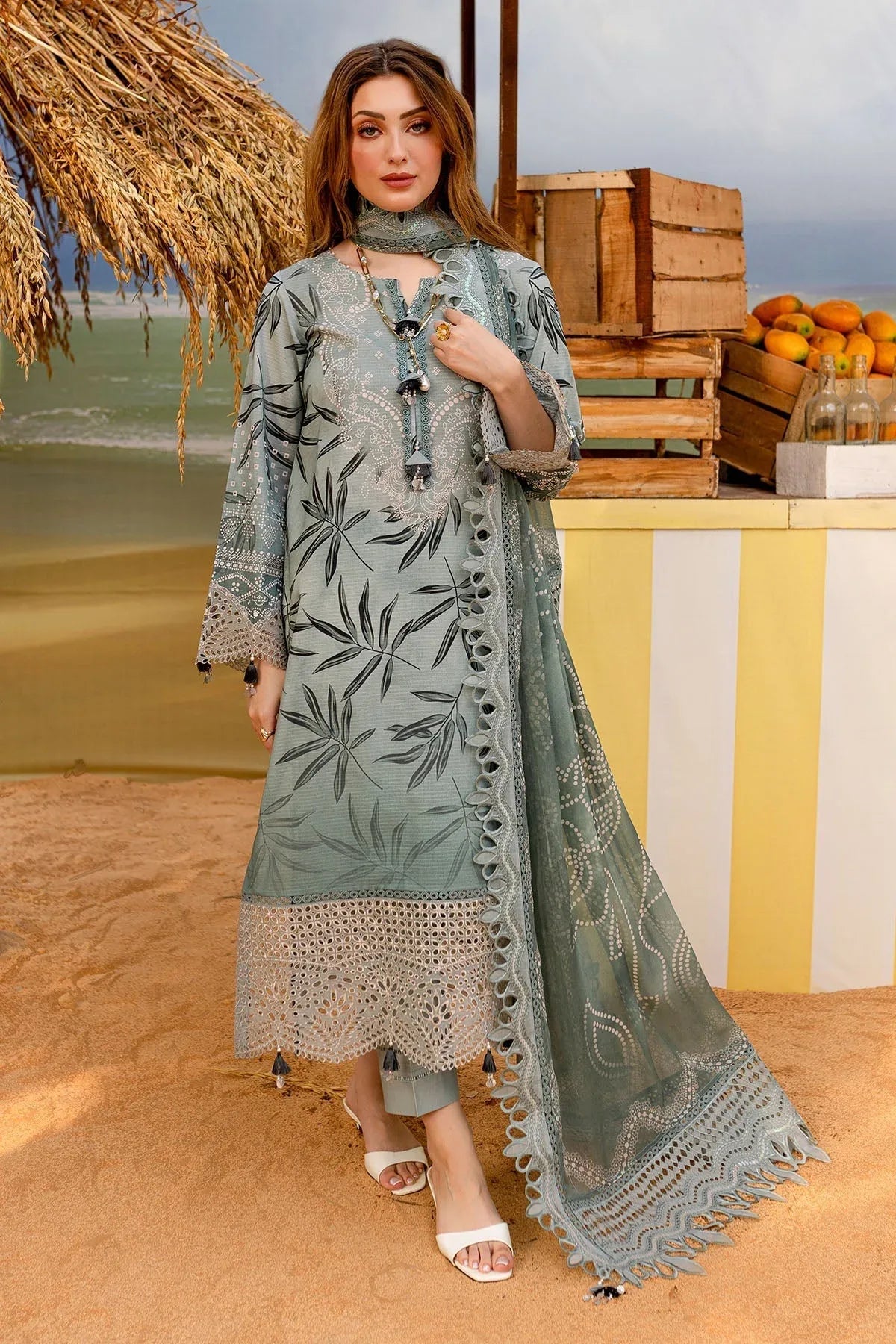 Nureh | Gardenia Lawn 25 | NSG-179 - Rang-e-Khaas