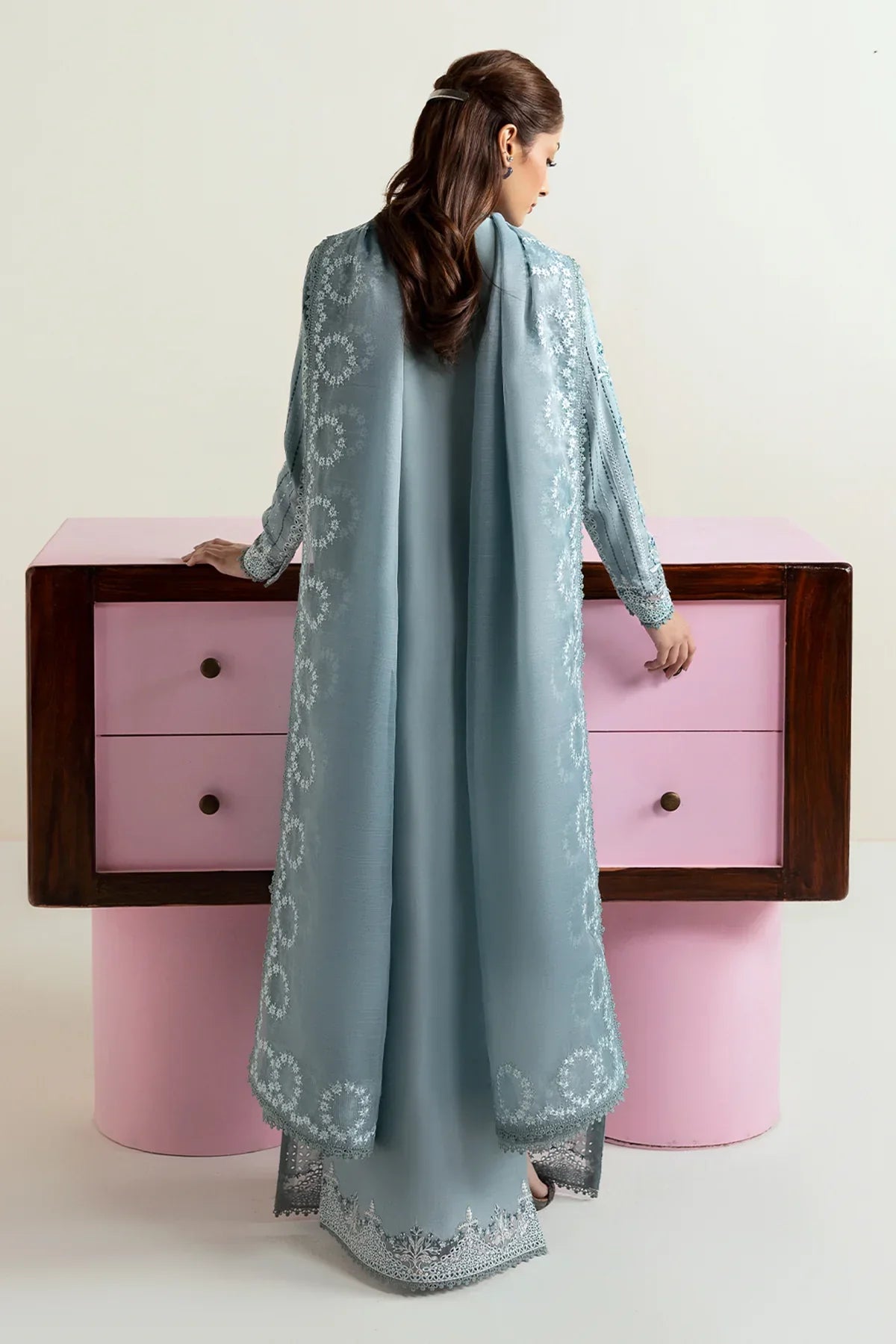 Afrozeh | Basic Pret 25 | Blue Melon