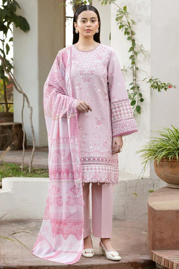 Farasha | Summer Weaves Embroidered Lawn | Muted Bloom - Rang-e-Khaas