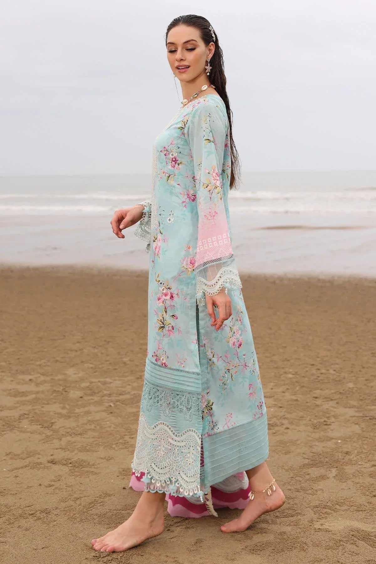 Nureh | Gardenia Embroidered Lawn 25 | NSG-173 - Rang-e-Khaas