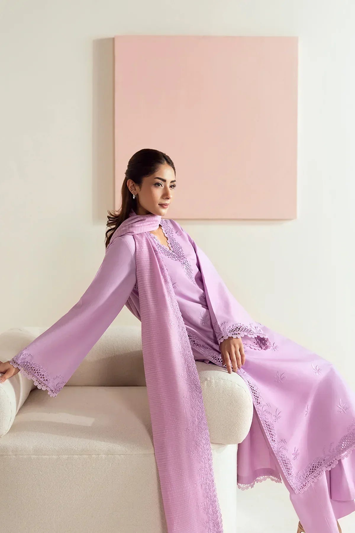 Afrozeh | Basic Pret 25 | Rosé Berry - Rang-e-Khaas