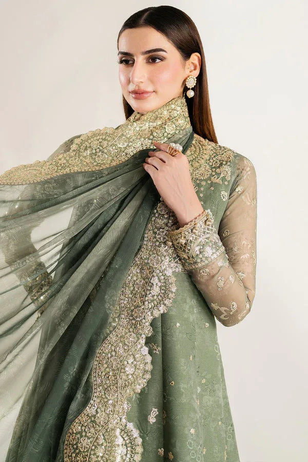 Farasha | Fiorella Formals | Olive Aura - Rang-e-Khaas