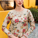 Farasha | Printed Essentials | Ivory Dusk