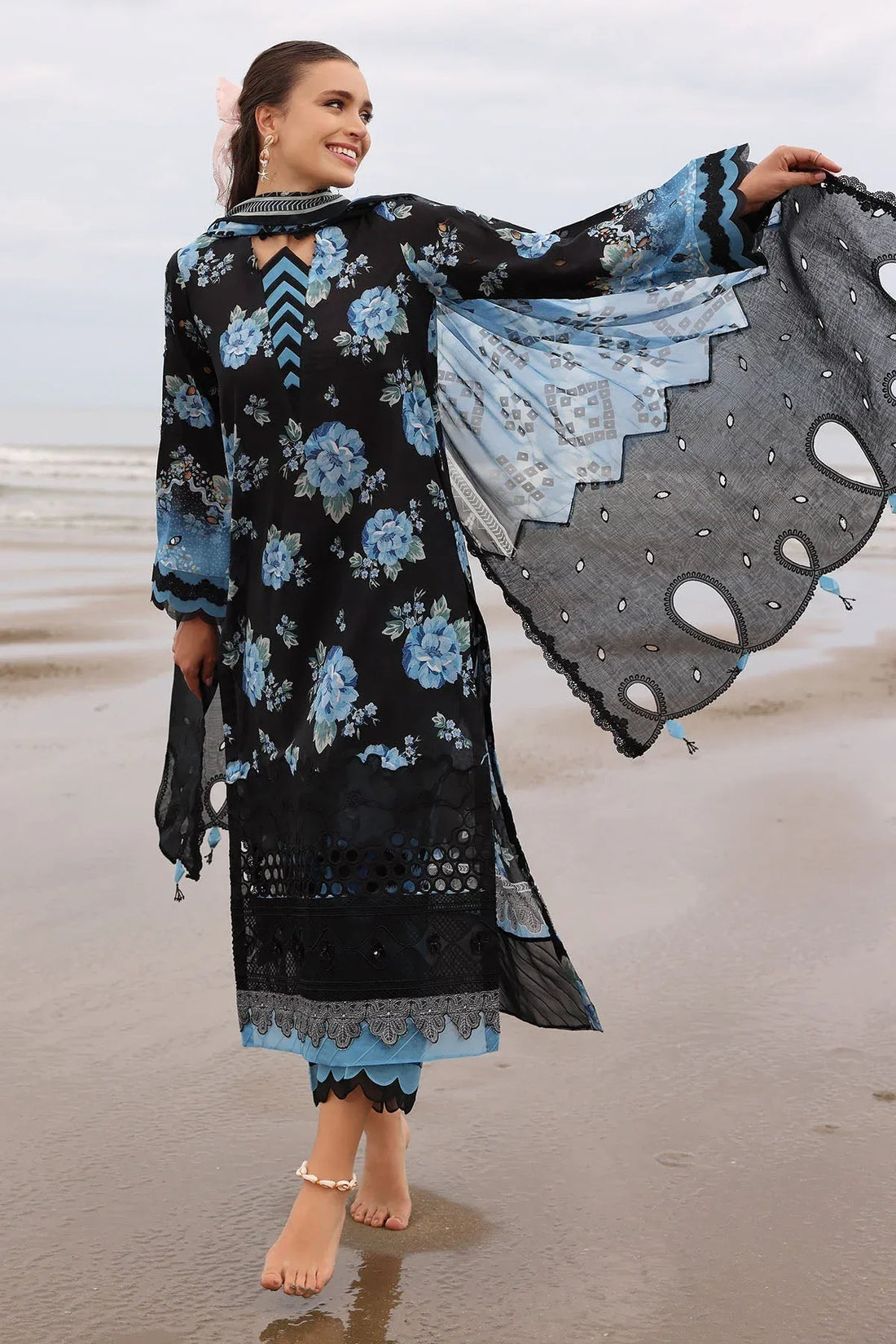 Nureh | Gardenia Embroidered Lawn 25 | NSG-171 - Rang-e-Khaas