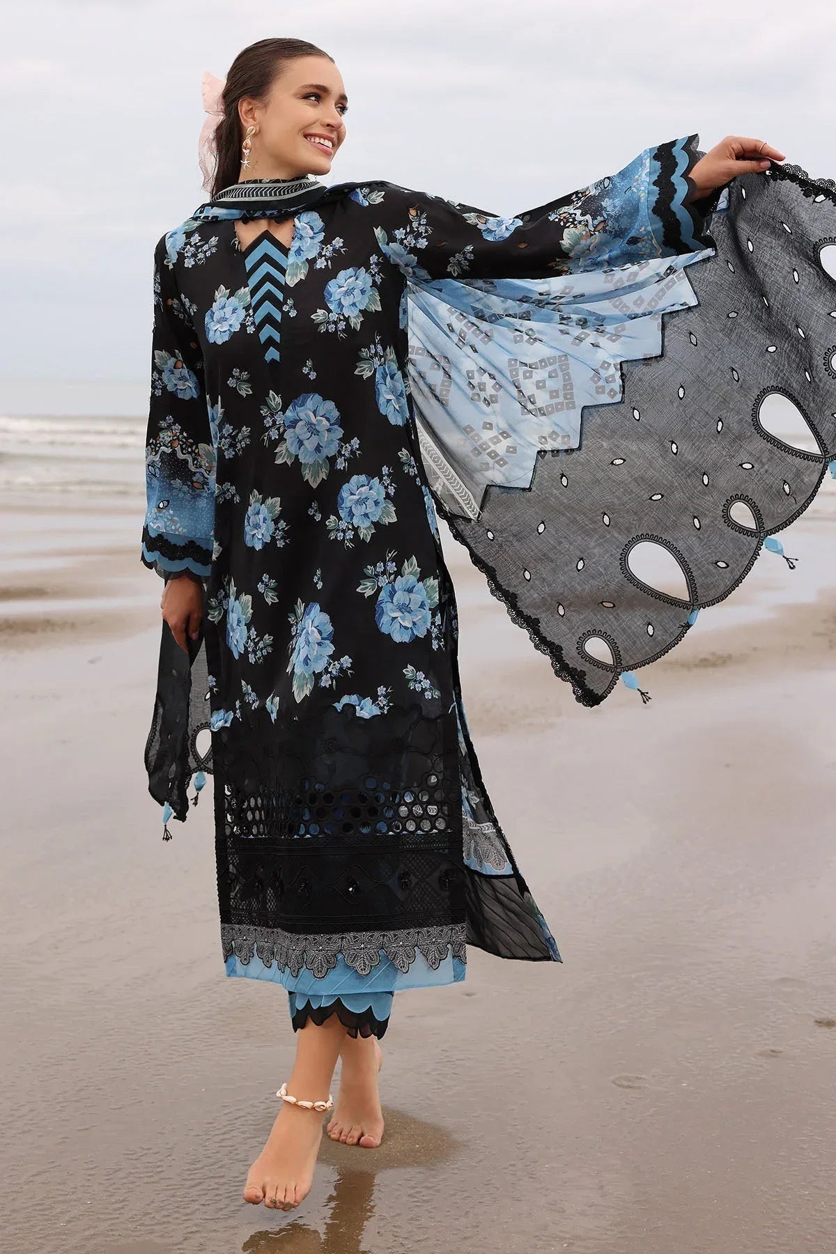 Nureh | Gardenia Embroidered Lawn 25 | NSG-171 - Rang-e-Khaas