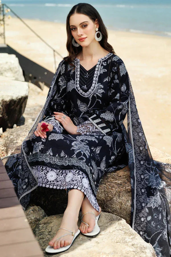 Farasha | Printed Essentials | Sable Dusk - Rang-e-Khaas