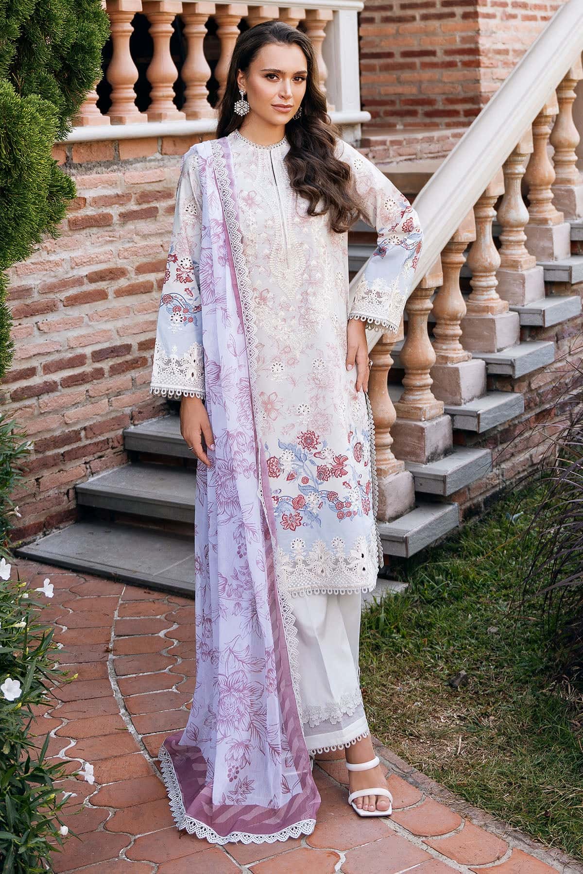 Afrozeh | Damask The Holiday Edit 25 | Opaline B - Rang-e-Khaas