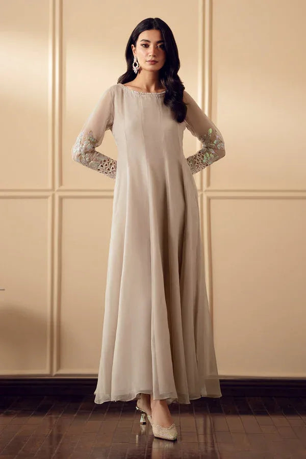 Baroque | Luxury Pret 25 | EMBROIDERED CHIFFON PR-893 - Rang-e-Khaas