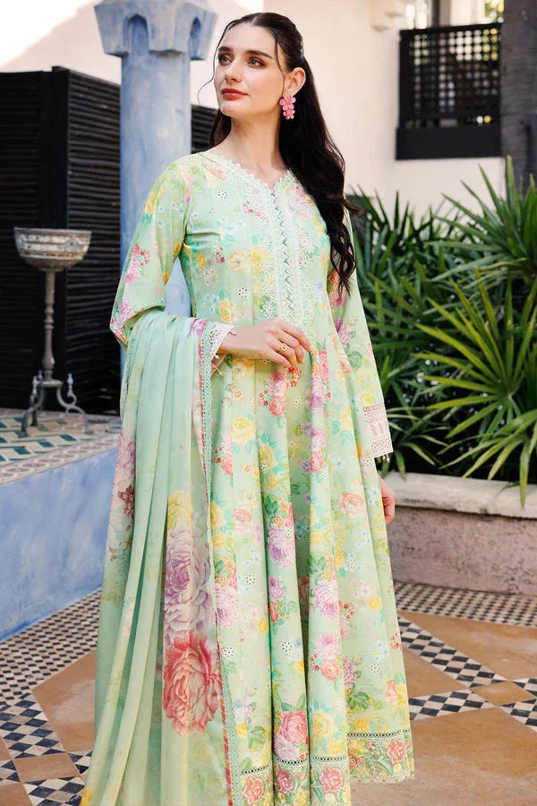 Farasha | Printed Essentials | Mint Dew - Rang-e-Khaas
