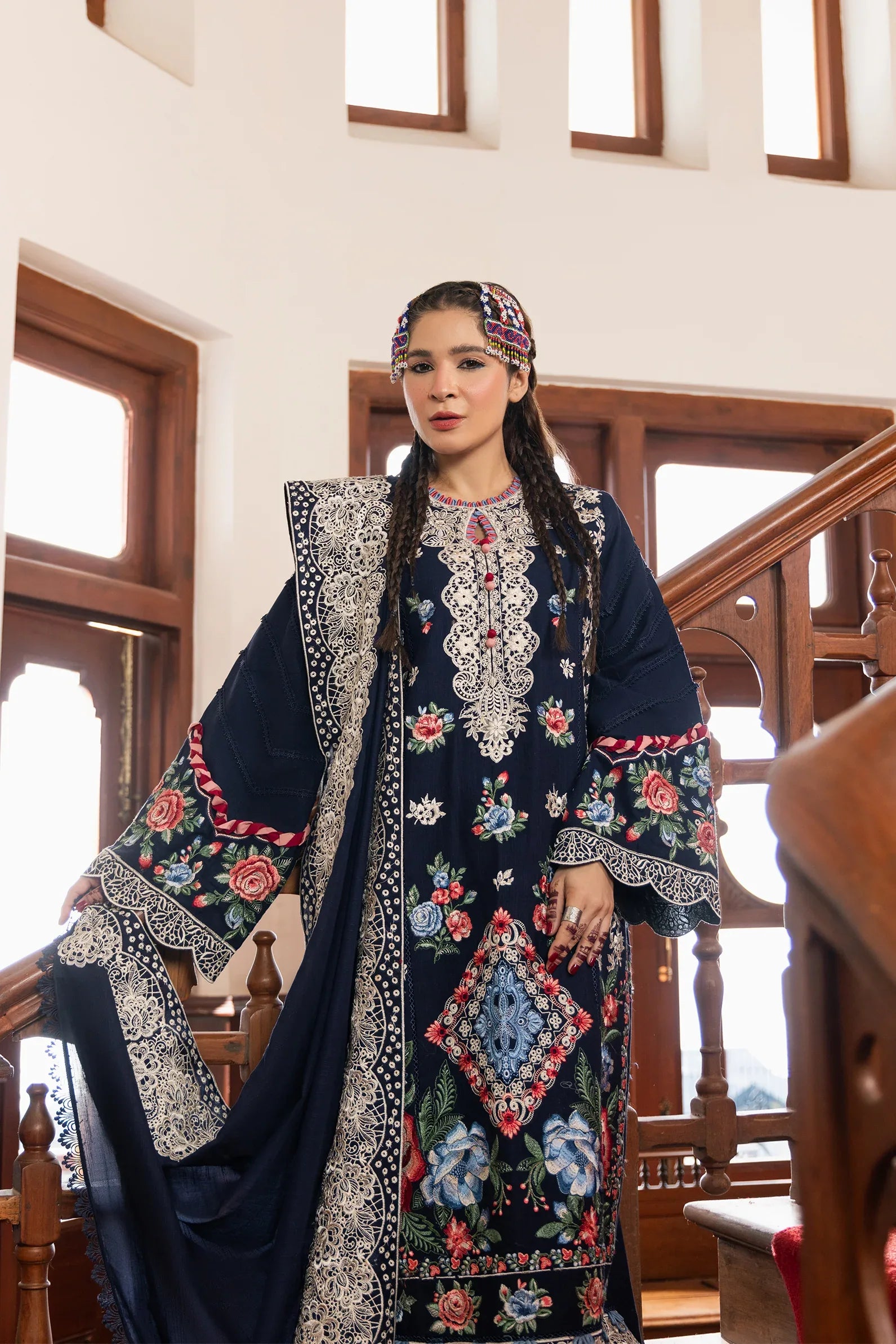 Maryam Hussain | Silk Edit |   Evening - Rang-e-Khaas