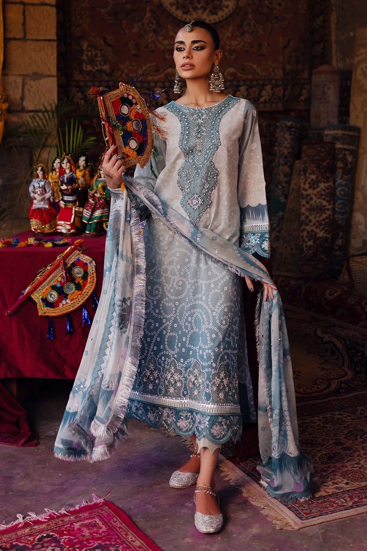 Nureh | Bazaar Lawn | NS-130 - Rang-e-Khaas