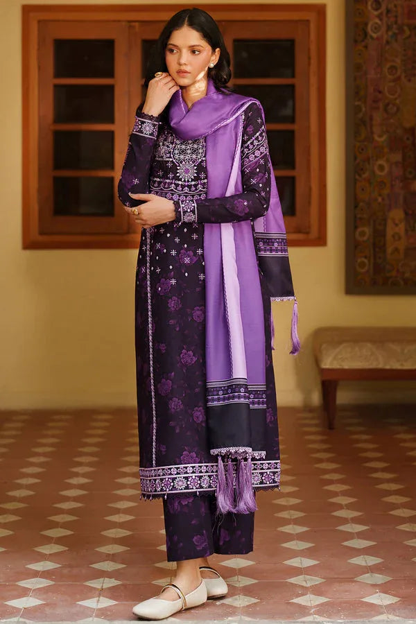 Farasha | Meline Premium Viscose 25 | Plum Powder - Rang-e-Khaas
