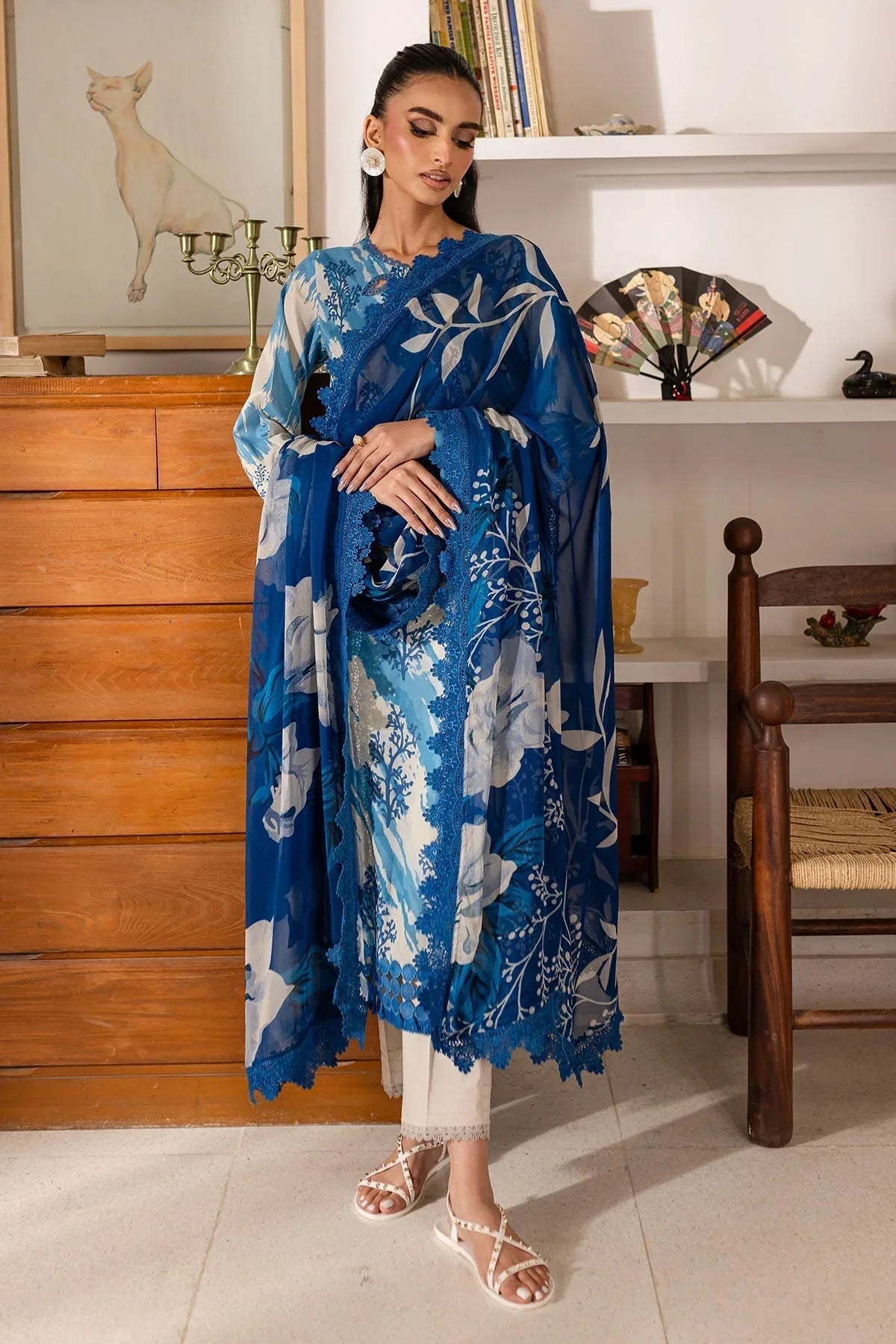 Nureh | Printed Lawn 25 | SP-148 - Rang-e-Khaas