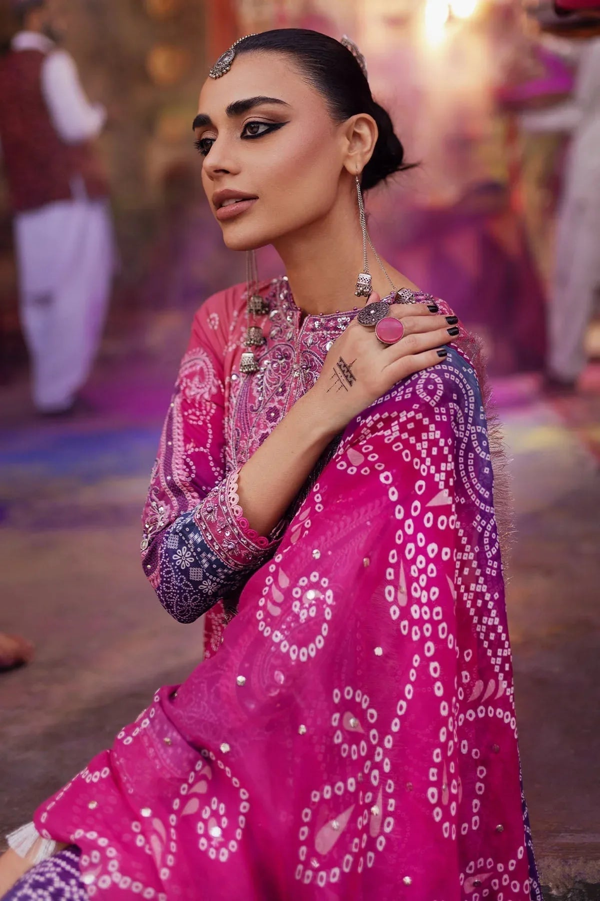 Nureh | Bazaar Lawn | NS-131 - Rang-e-Khaas