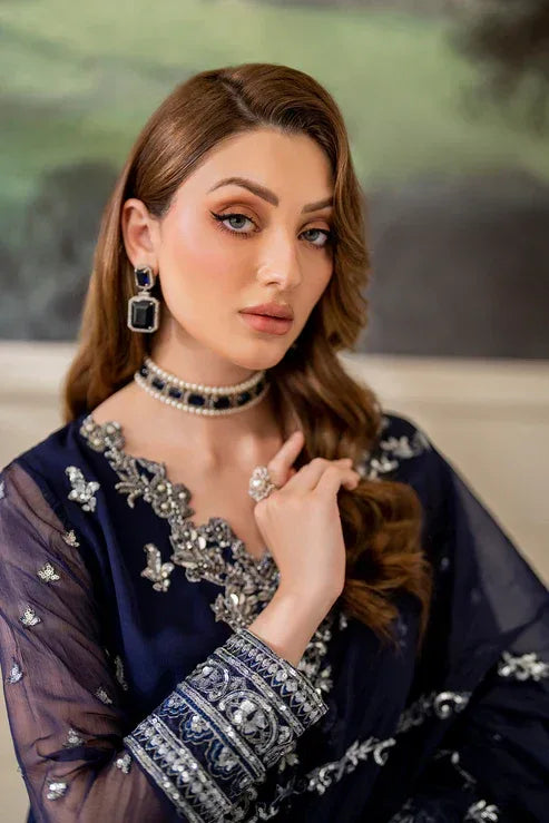 Declare | Chiffon Luxe | LUNE LFP-1110 - Rang-e-Khaas