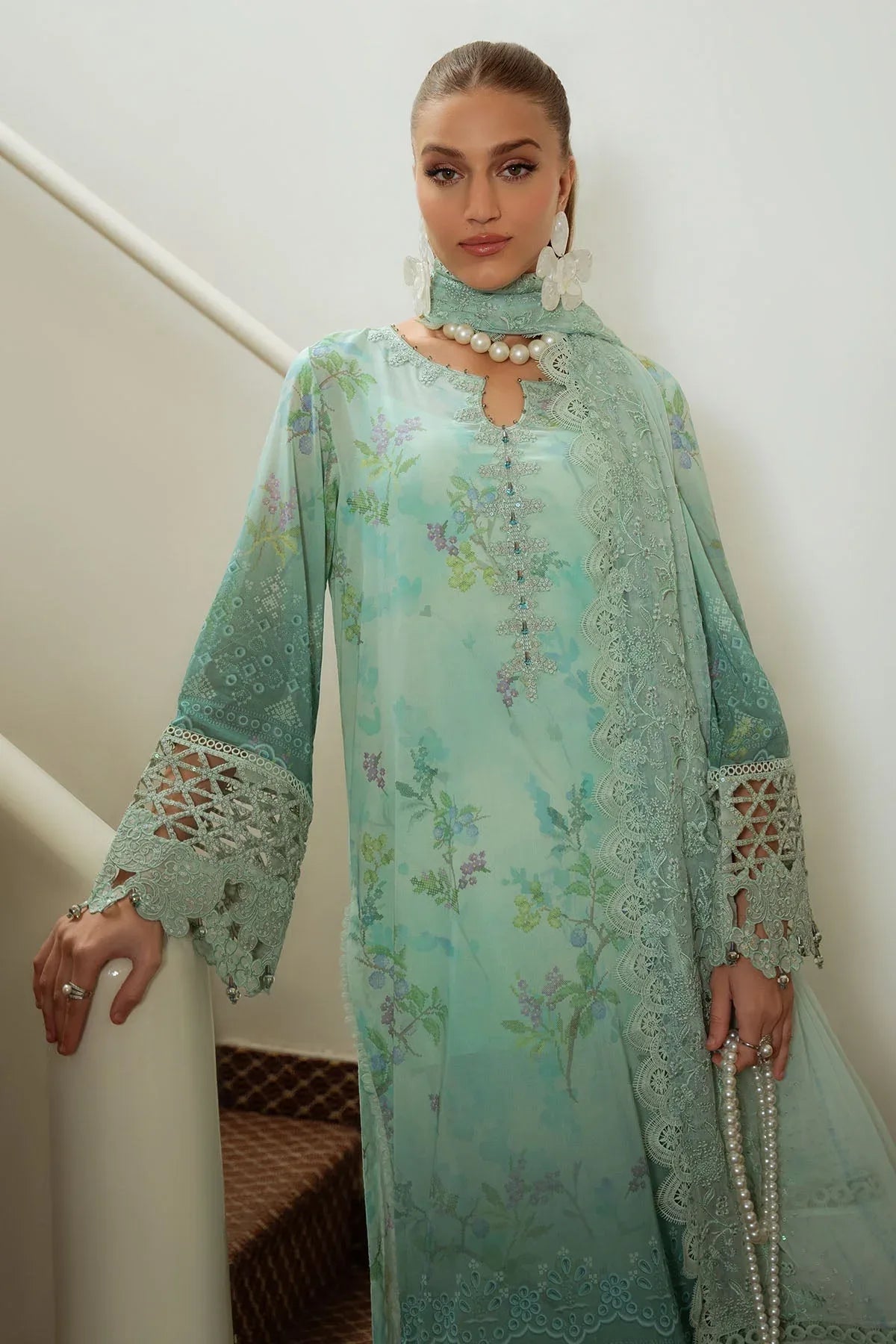 Nureh | Maya Swiss Lawn | NS-150 - Rang-e-Khaas