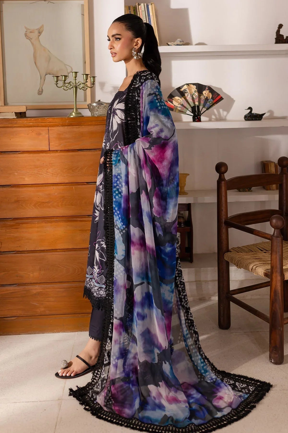 Nureh | Printed Lawn 25 | SP-150 - Rang-e-Khaas