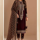 JAZMIN__Embroidered Velvet Formal VF-2022