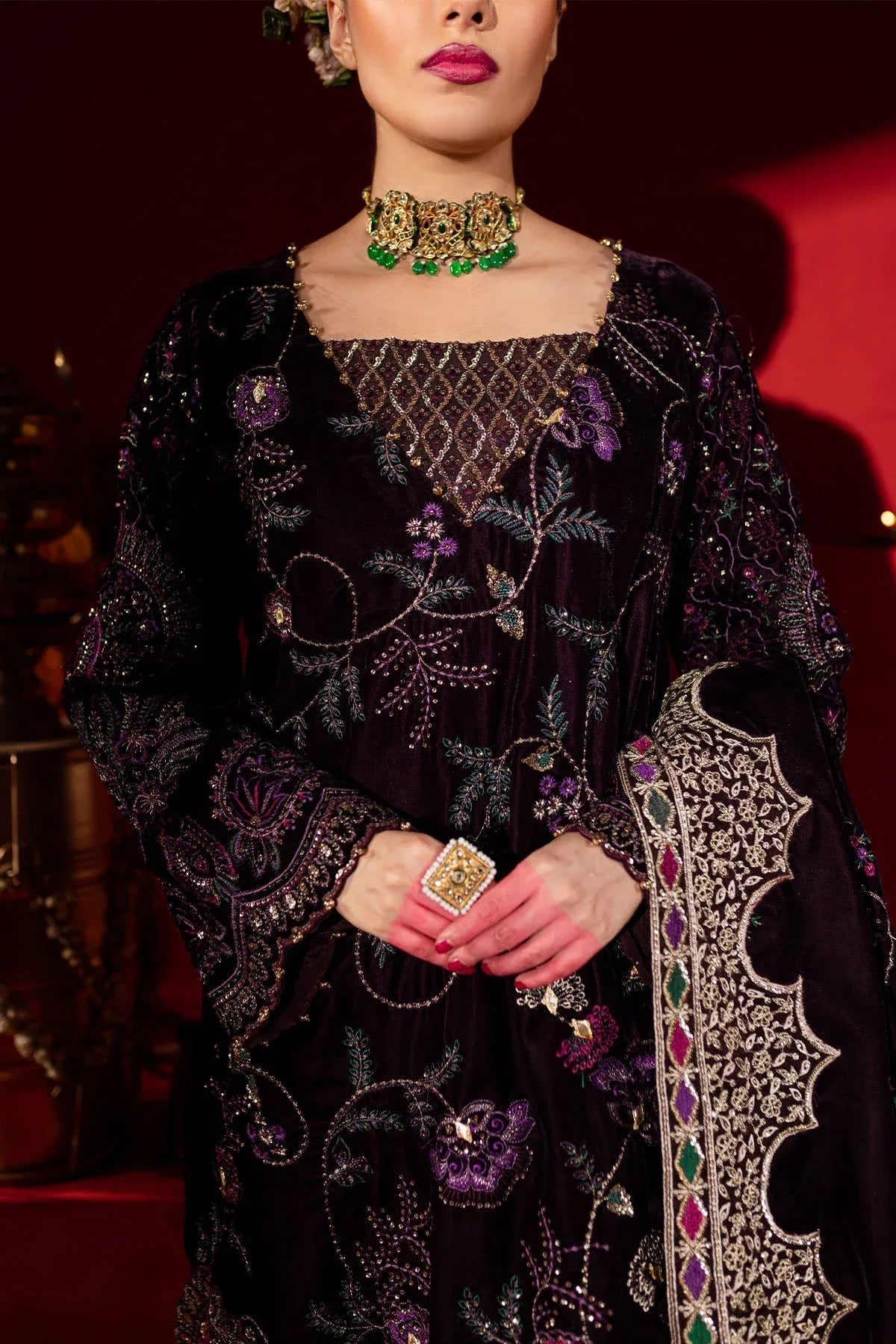 Nureh | Maya Velvet | NW-91 - Rang-e-Khaas
