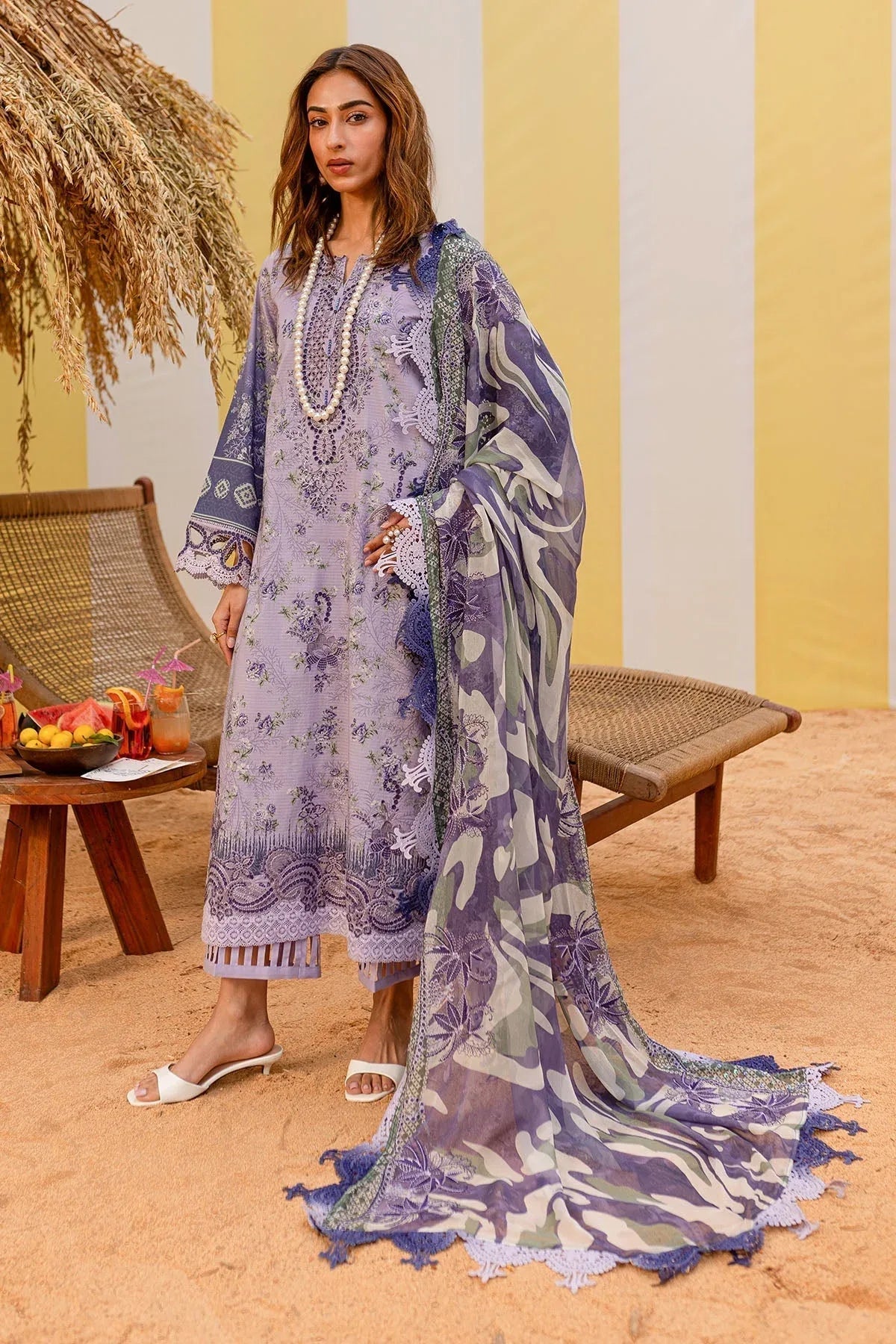 Nureh | Gardenia Lawn 25 | NSG-184 - Rang-e-Khaas