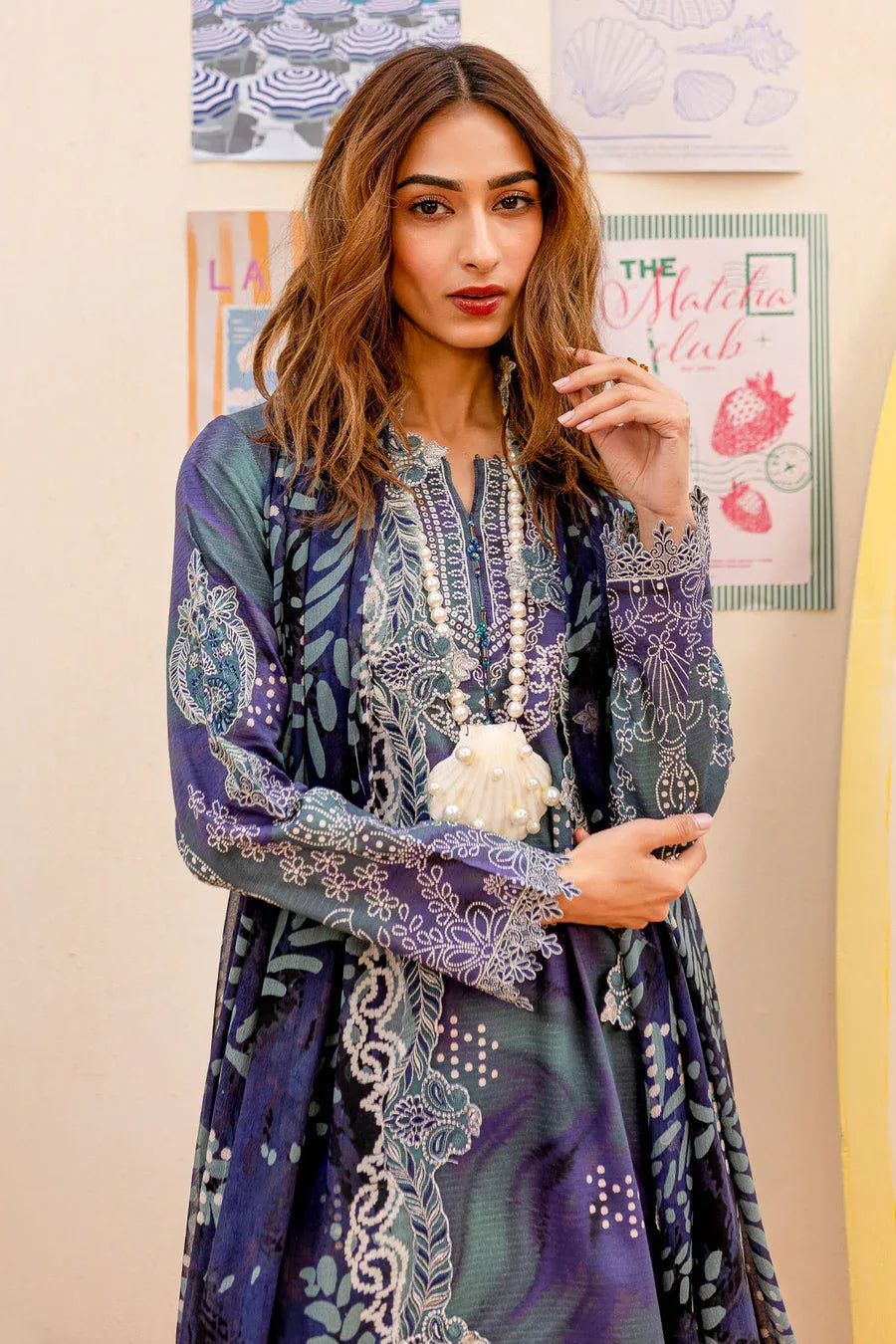 Nureh | Gardenia Lawn 25 | NSG-186 - Rang-e-Khaas