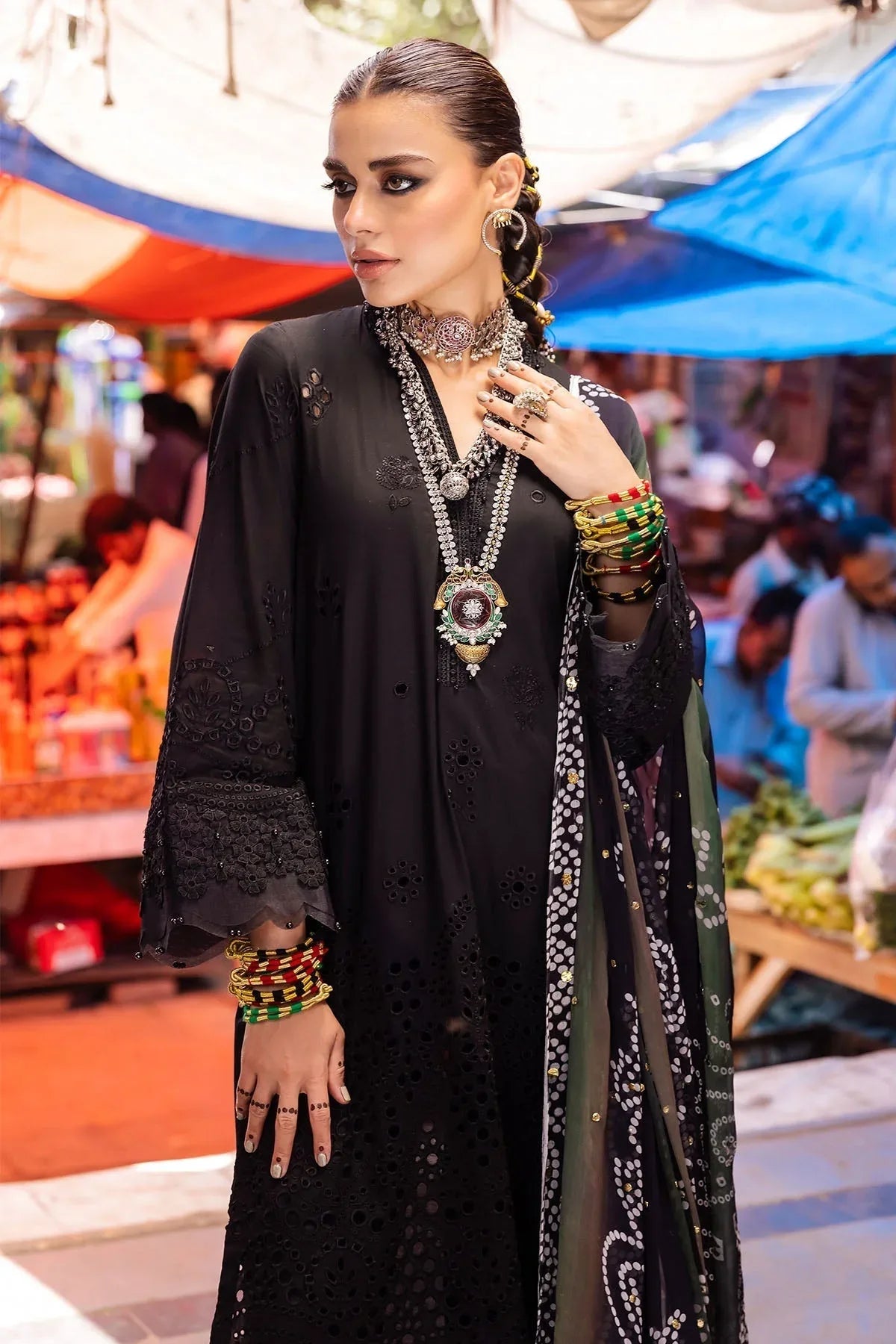 Nureh | Bazaar Lawn | NDS-89 - Rang-e-Khaas