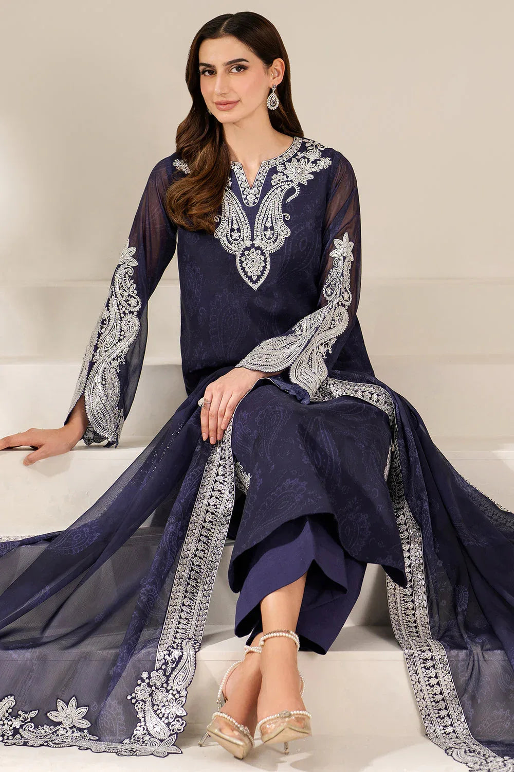 Farasha | Fiorella Formals | Blue Dazzle - Rang-e-Khaas