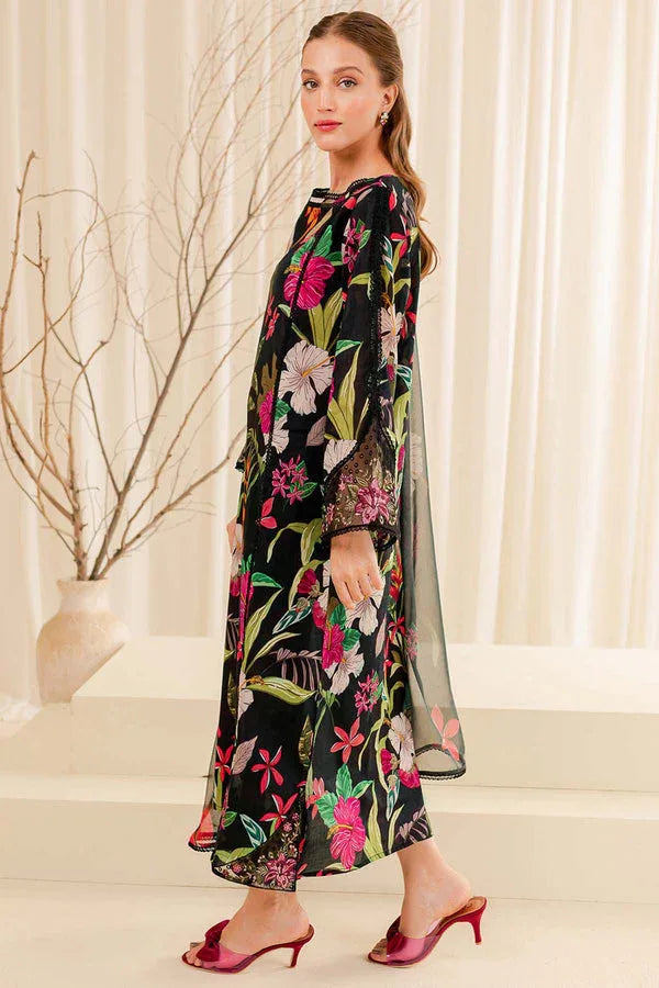 Farasha | Printed Essentials | Ebony Passion - Rang-e-Khaas