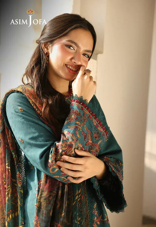 Asim Jofa | Summer Rhapsody | AJUBU-03 Embroidered Jacquard - Rang-e-Khaas