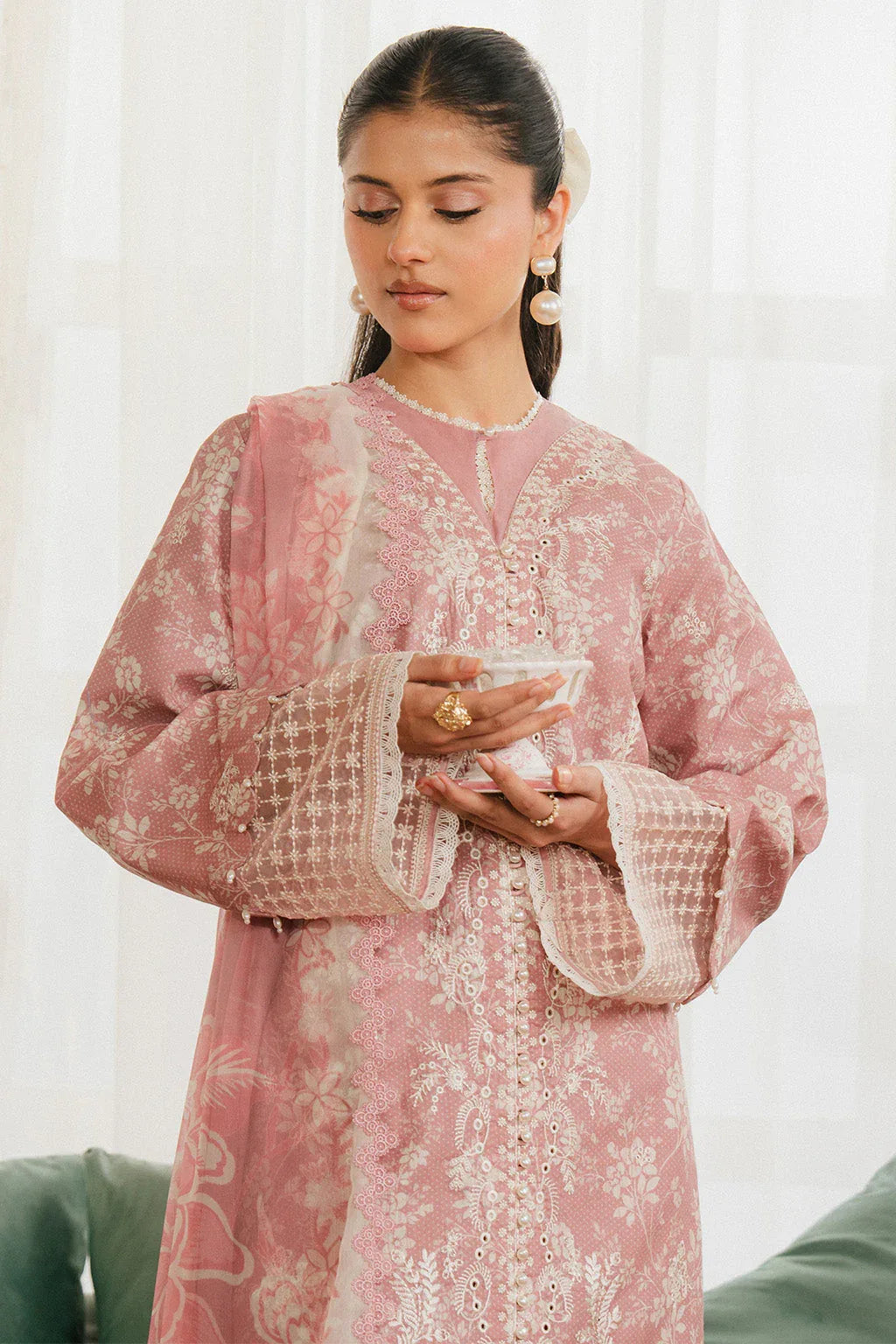 Ayzel | Armelia Printed Lawn 25 | Sylvie - Rang-e-Khaas