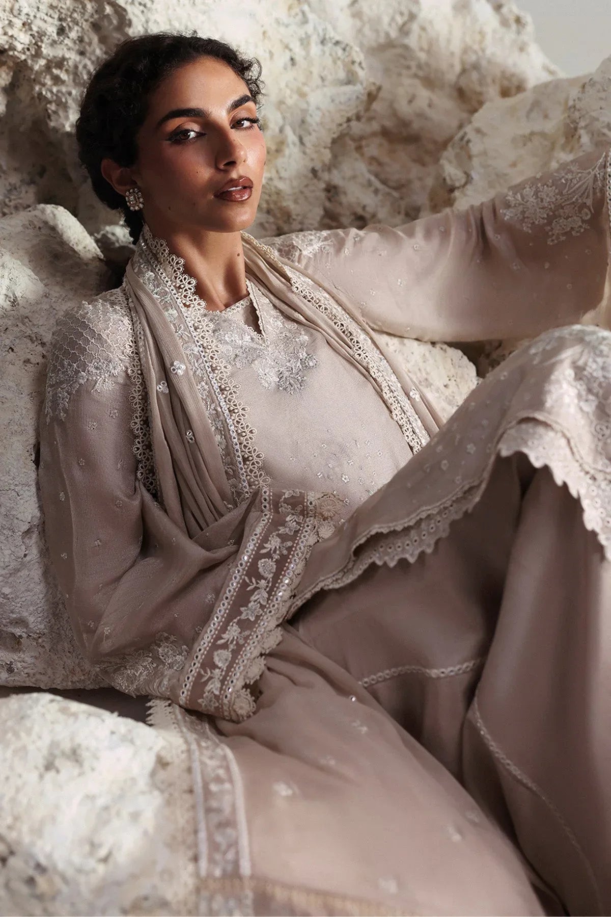 Afrozeh | Slate Ready to Wear | Xavian - Rang-e-Khaas