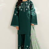 Farasha | Thread Lines Embroidered | Turquoise Bliss