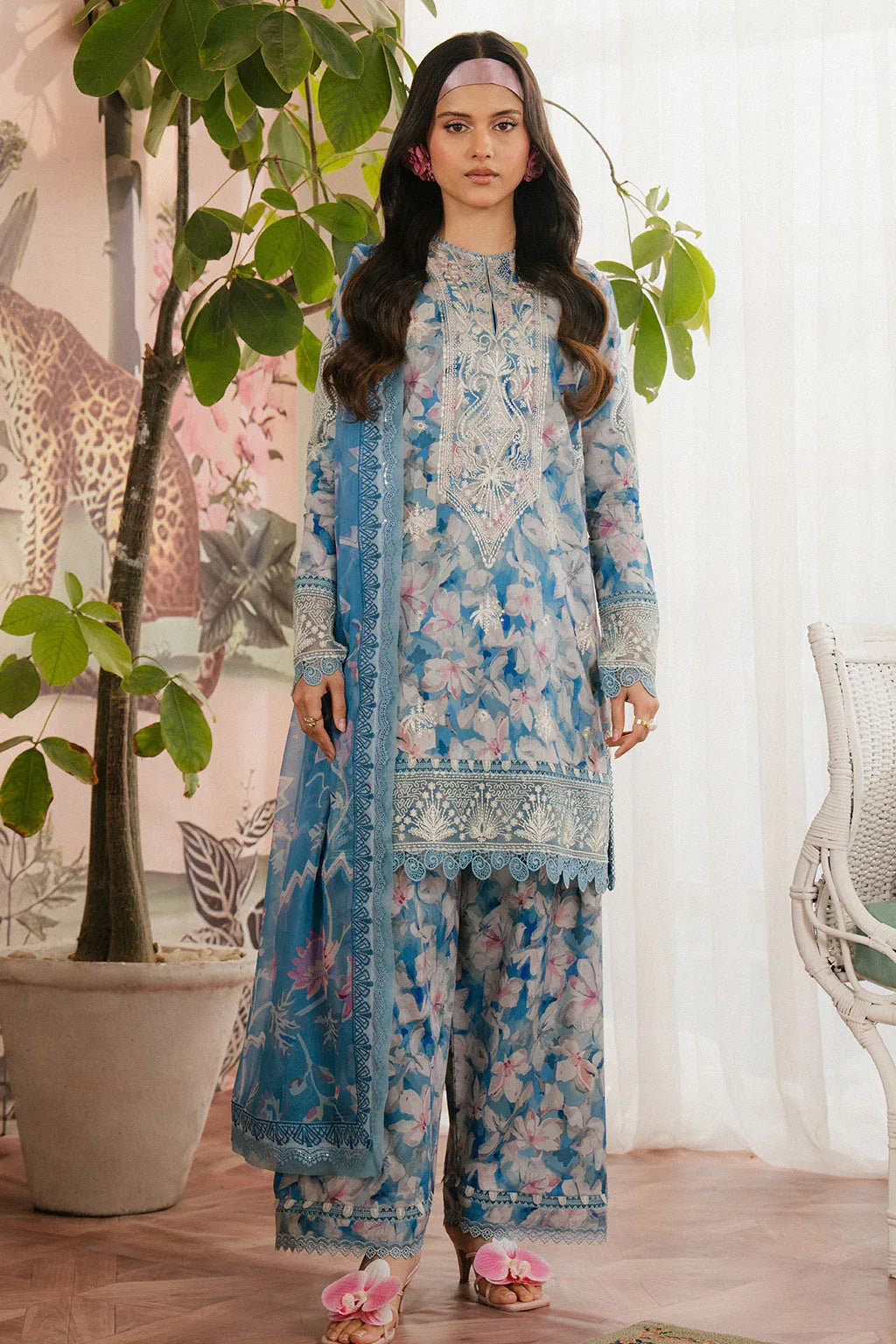 Ayzel | Armelia Printed Lawn 25 | Scilla - Rang-e-Khaas